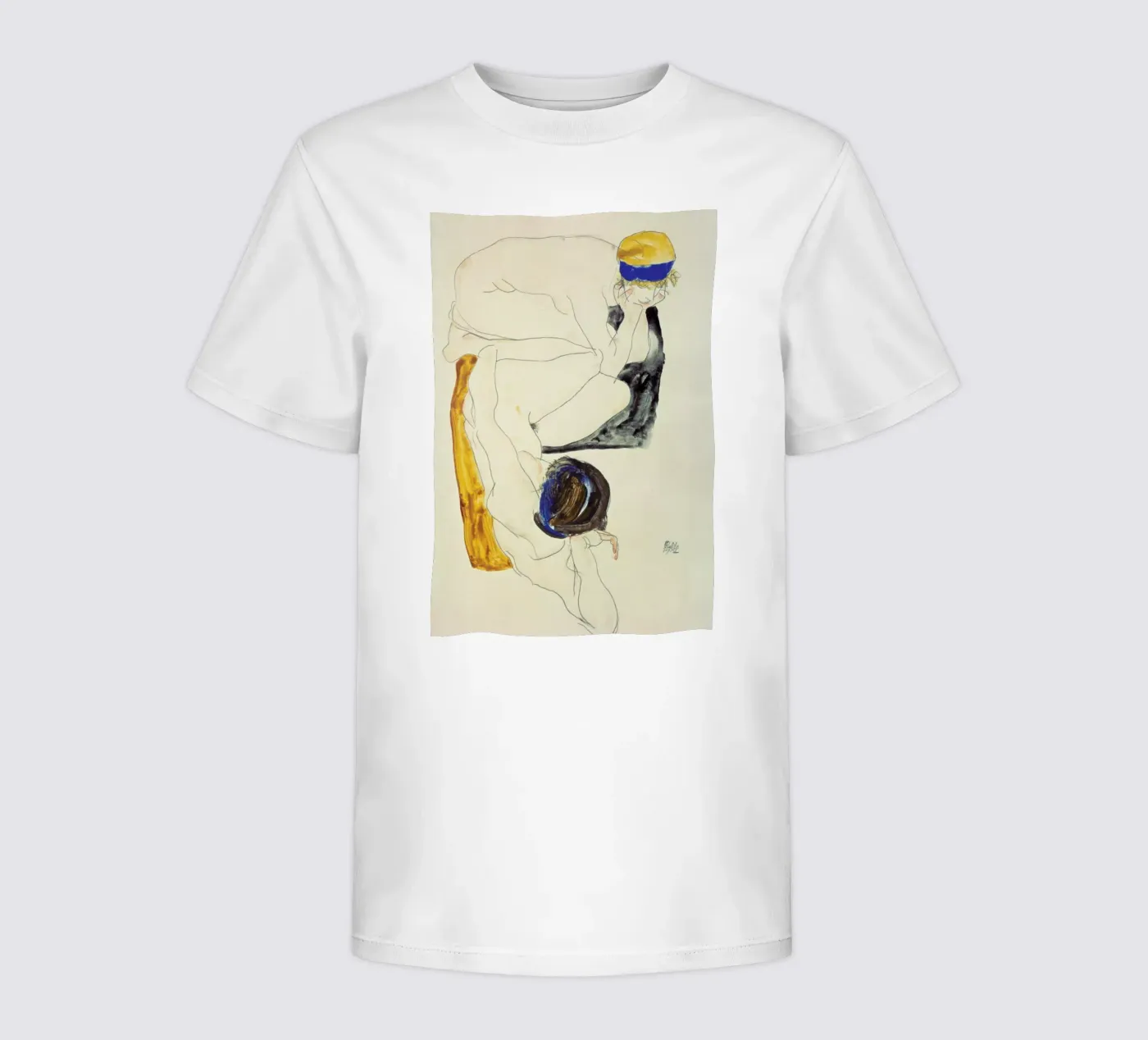 Schiele - Two Lying Figures t-shirt bambini da ARTOTHEK