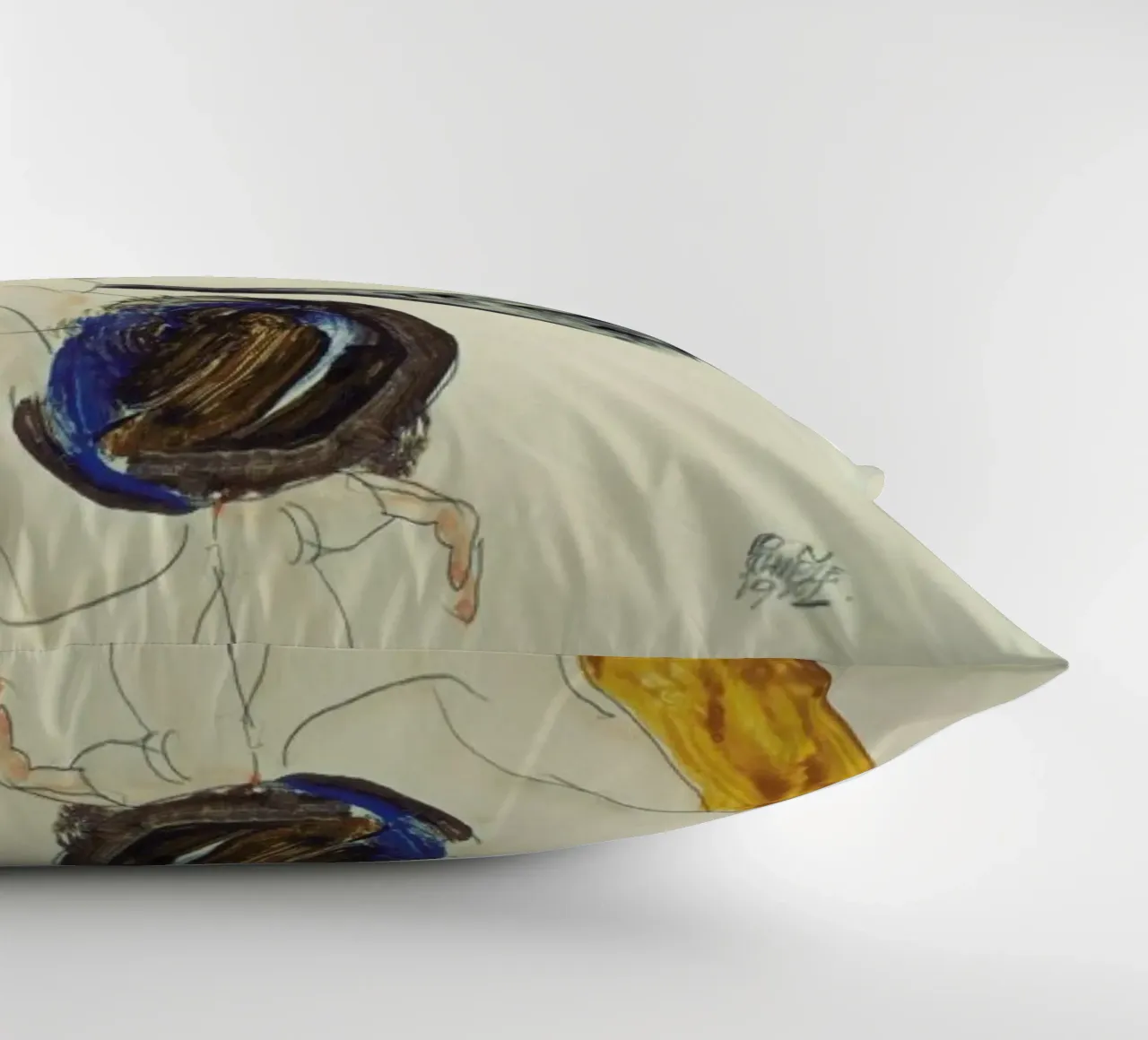 Schiele - Two Lying Figures cuscino da ARTOTHEK