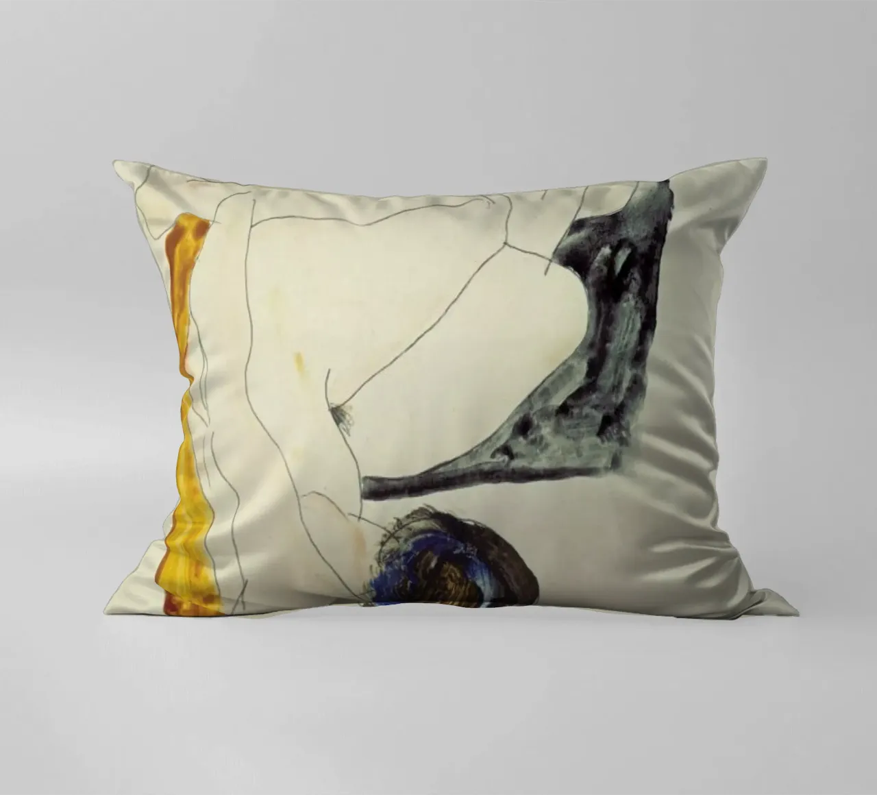 Schiele - Two Lying Figures cuscino da ARTOTHEK