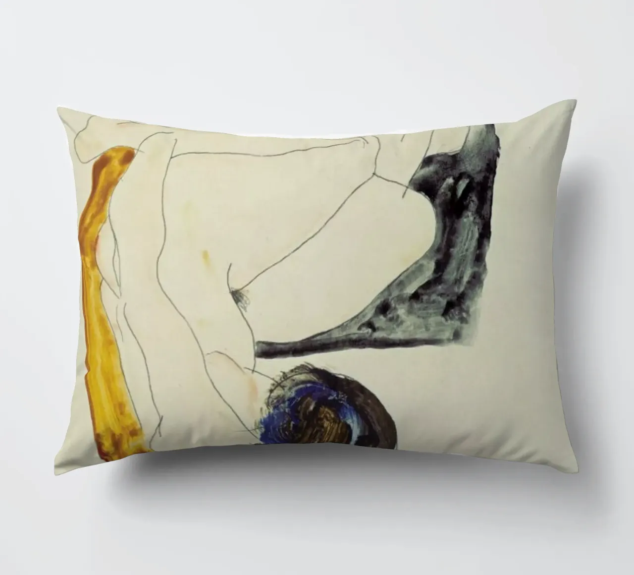 Schiele - Two Lying Figures cuscino da ARTOTHEK