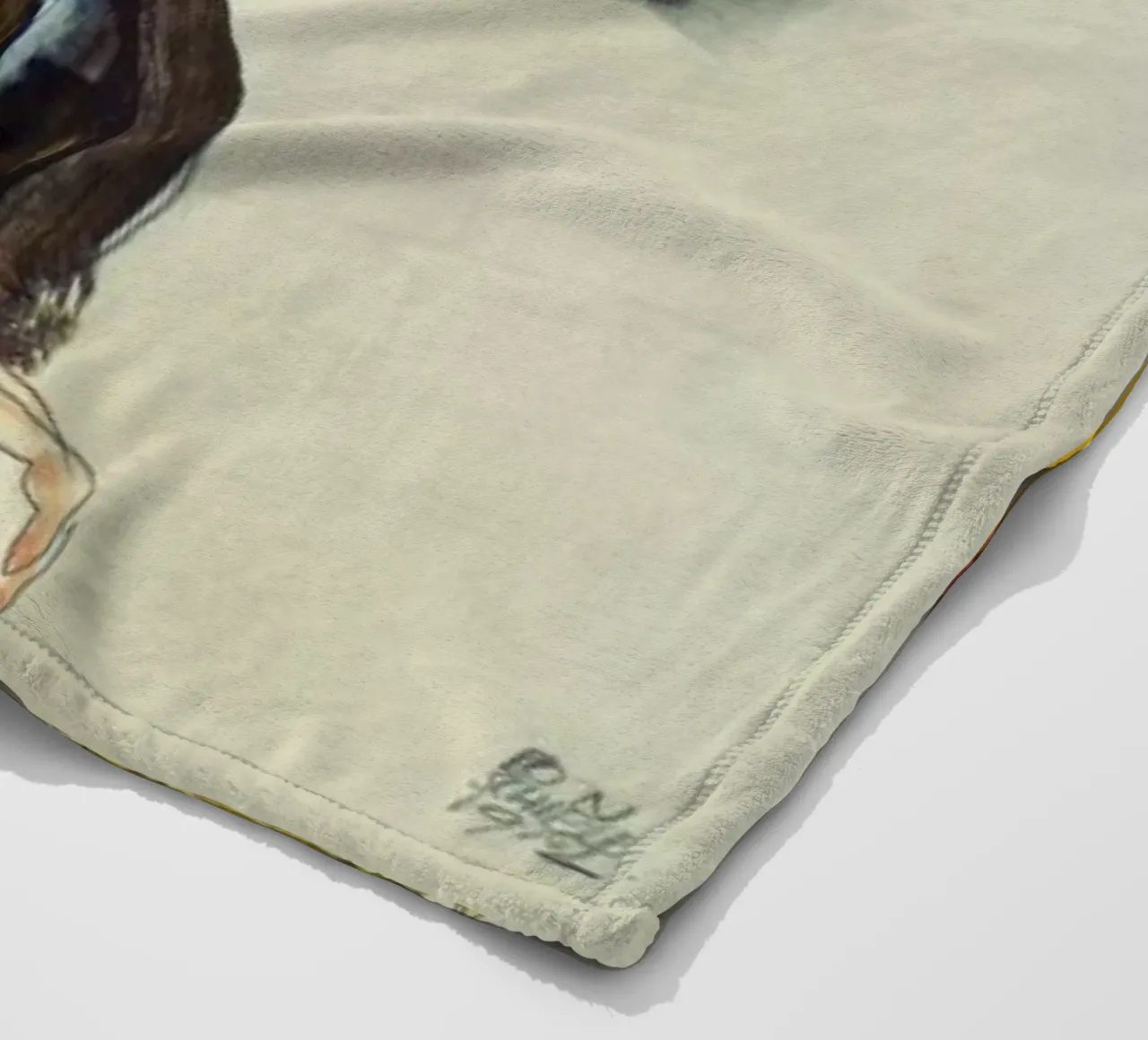 Schiele - Two Lying Figures coperta in pile da ARTOTHEK