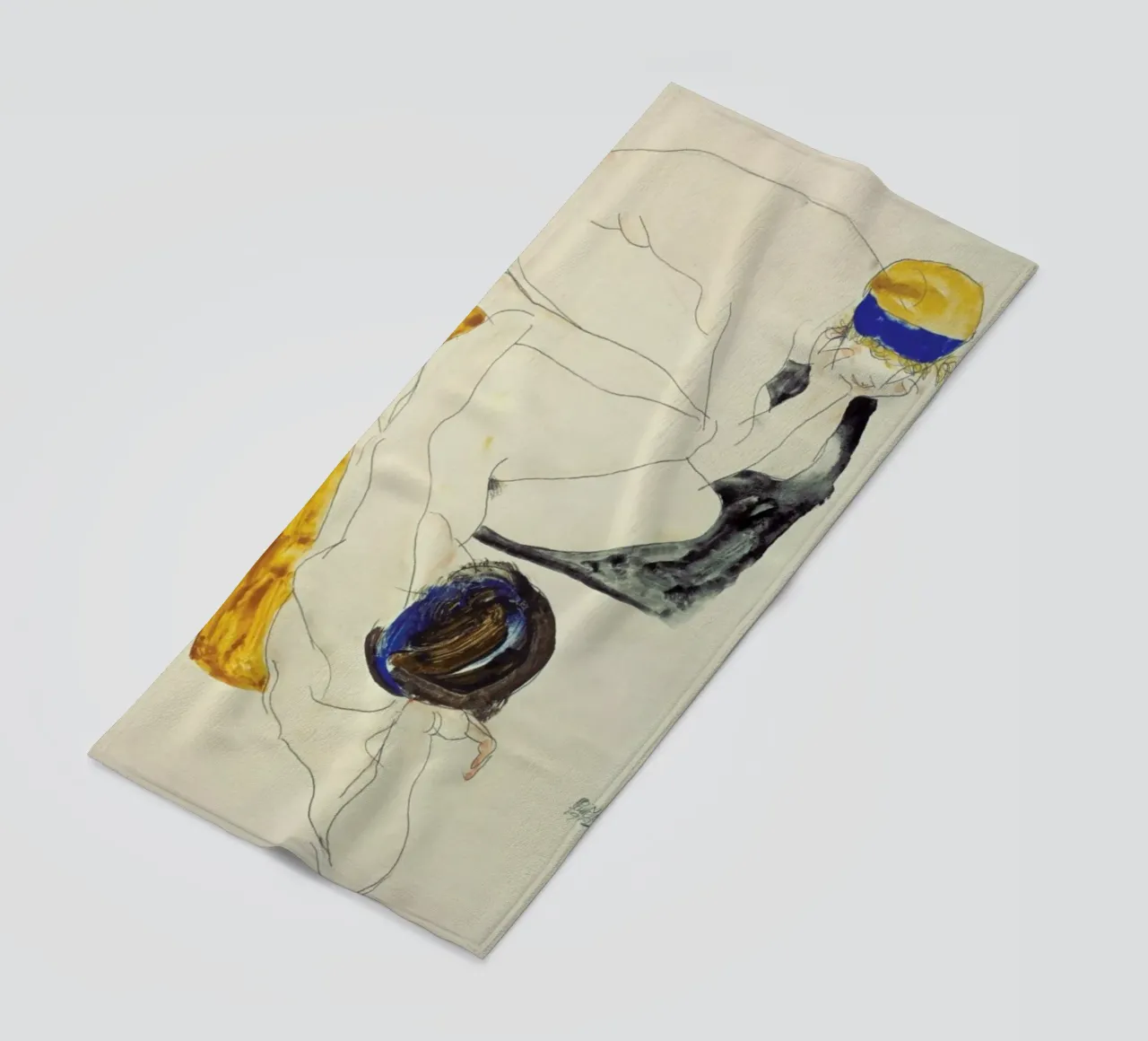 Schiele - Two Lying Figures telo mare da ARTOTHEK