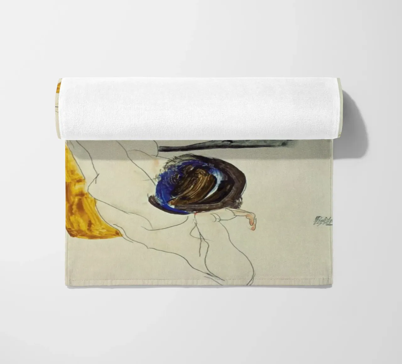 Schiele - Two Lying Figures telo mare da ARTOTHEK