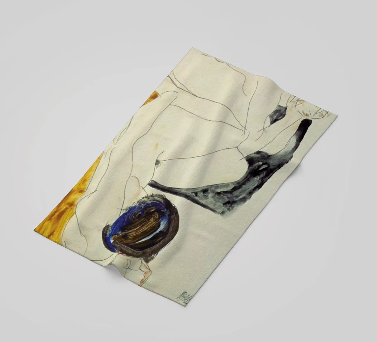 Schiele - Two Lying Figures telo mare da ARTOTHEK