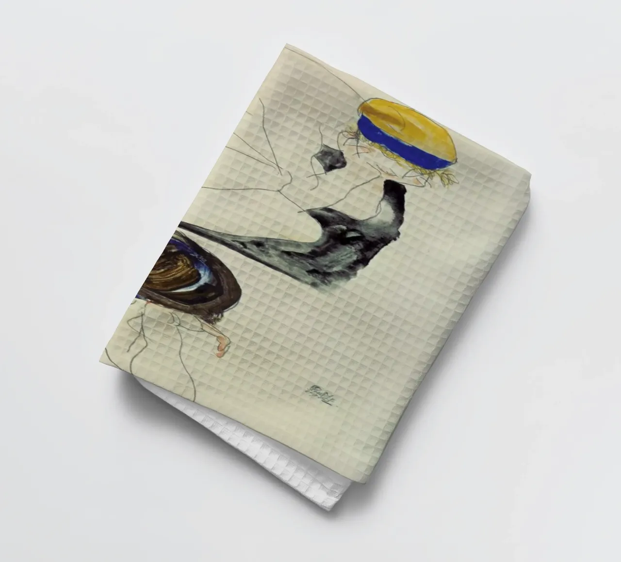 Schiele - Two Lying Figures canovaccio da cucina da ARTOTHEK