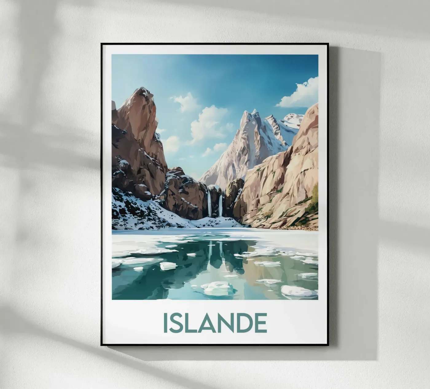Affiche Islande plexiglass da Frame the World