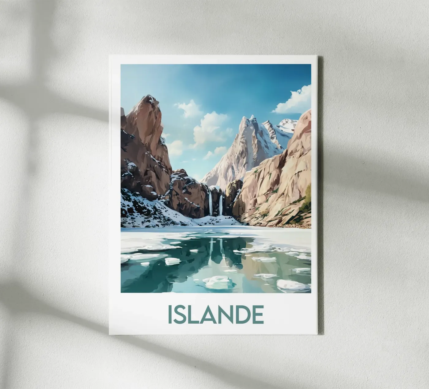 Het eiland canvas van Frame the World
