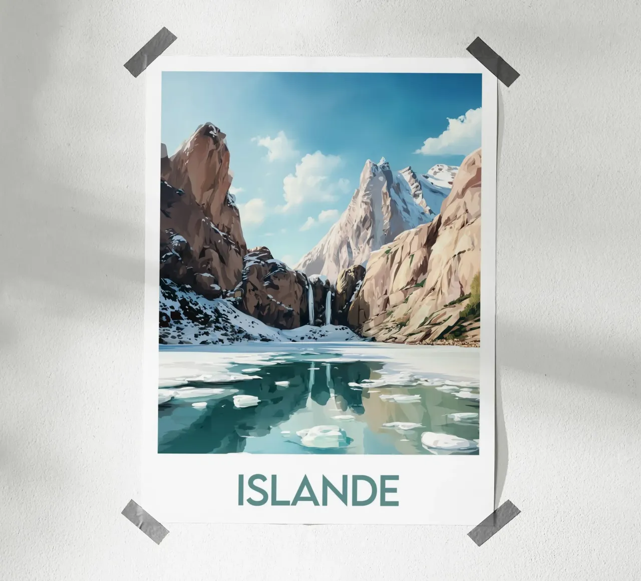 Affiche Islande poster da Frame the World