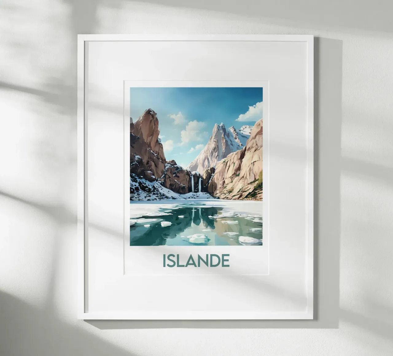 Affiche Islande poster da Frame the World