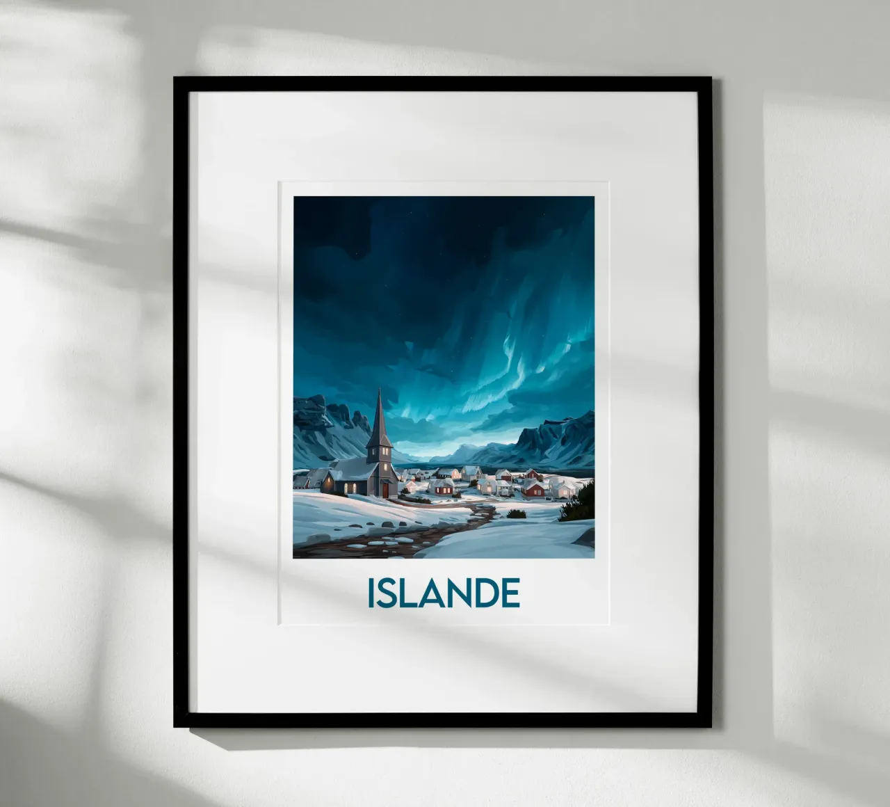 Affiche Islande poster da Frame the World