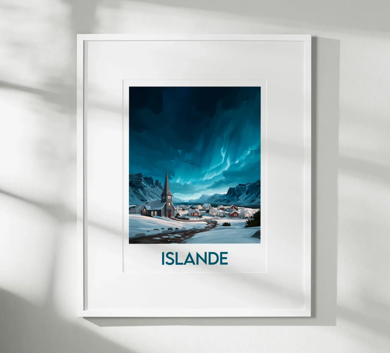 Affiche Islande poster da Frame the World
