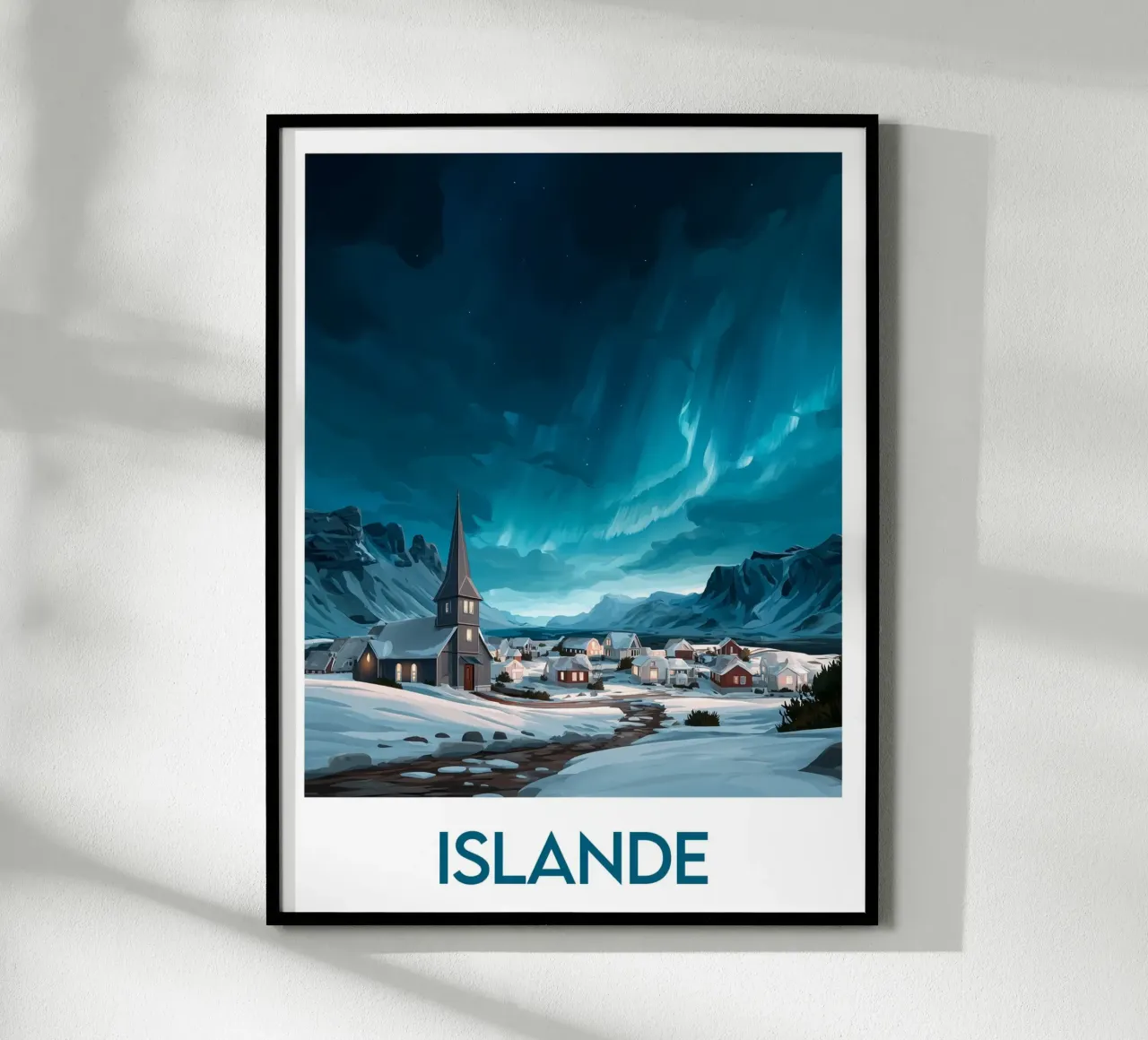 Affiche Islande poster da Frame the World