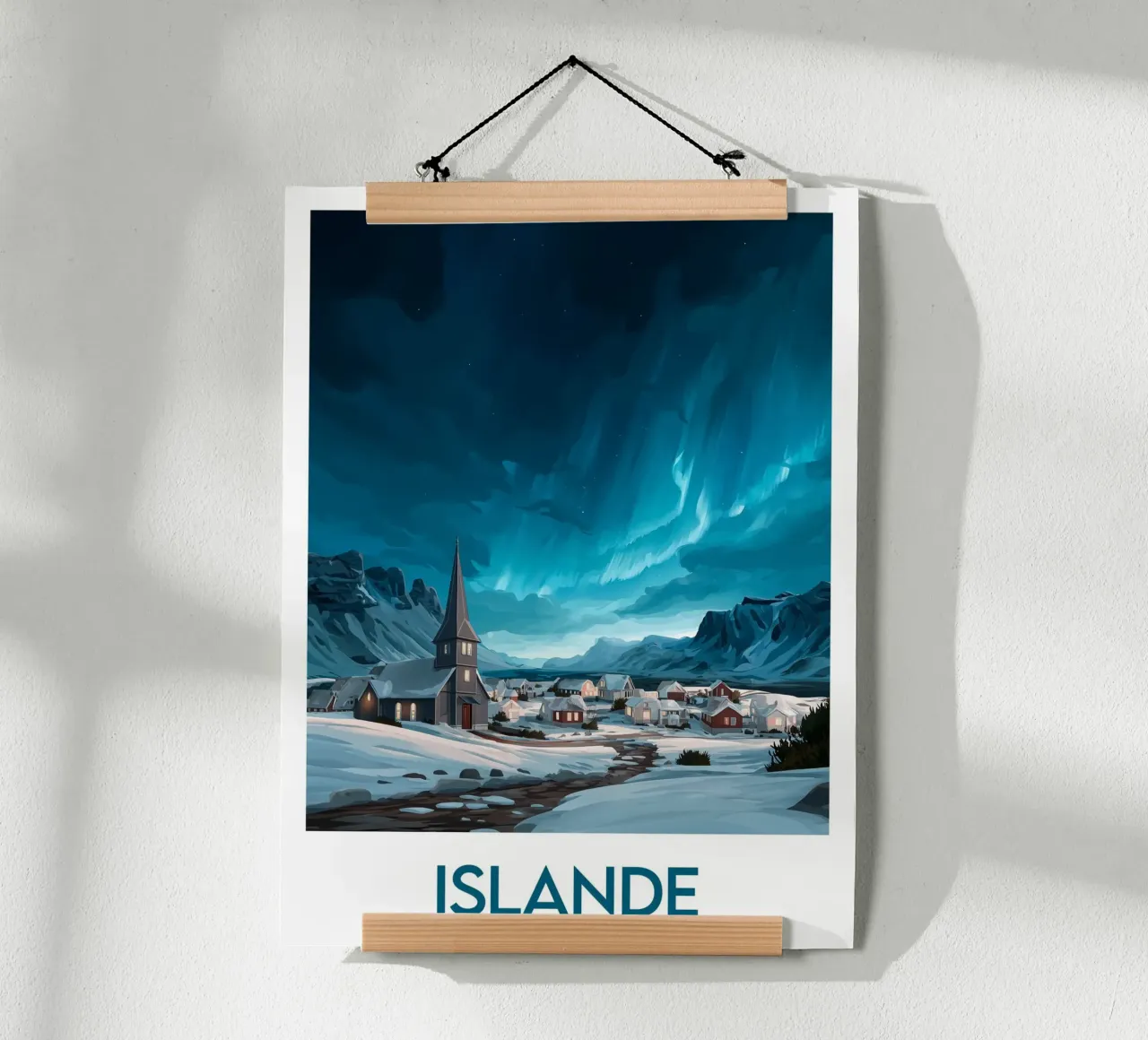 Affiche Islande poster da Frame the World