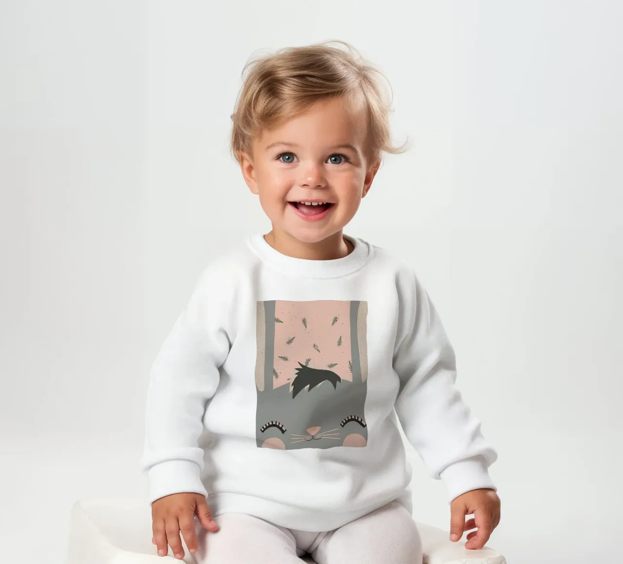 Spring Bunny Rosy felpa neonato da treechild
