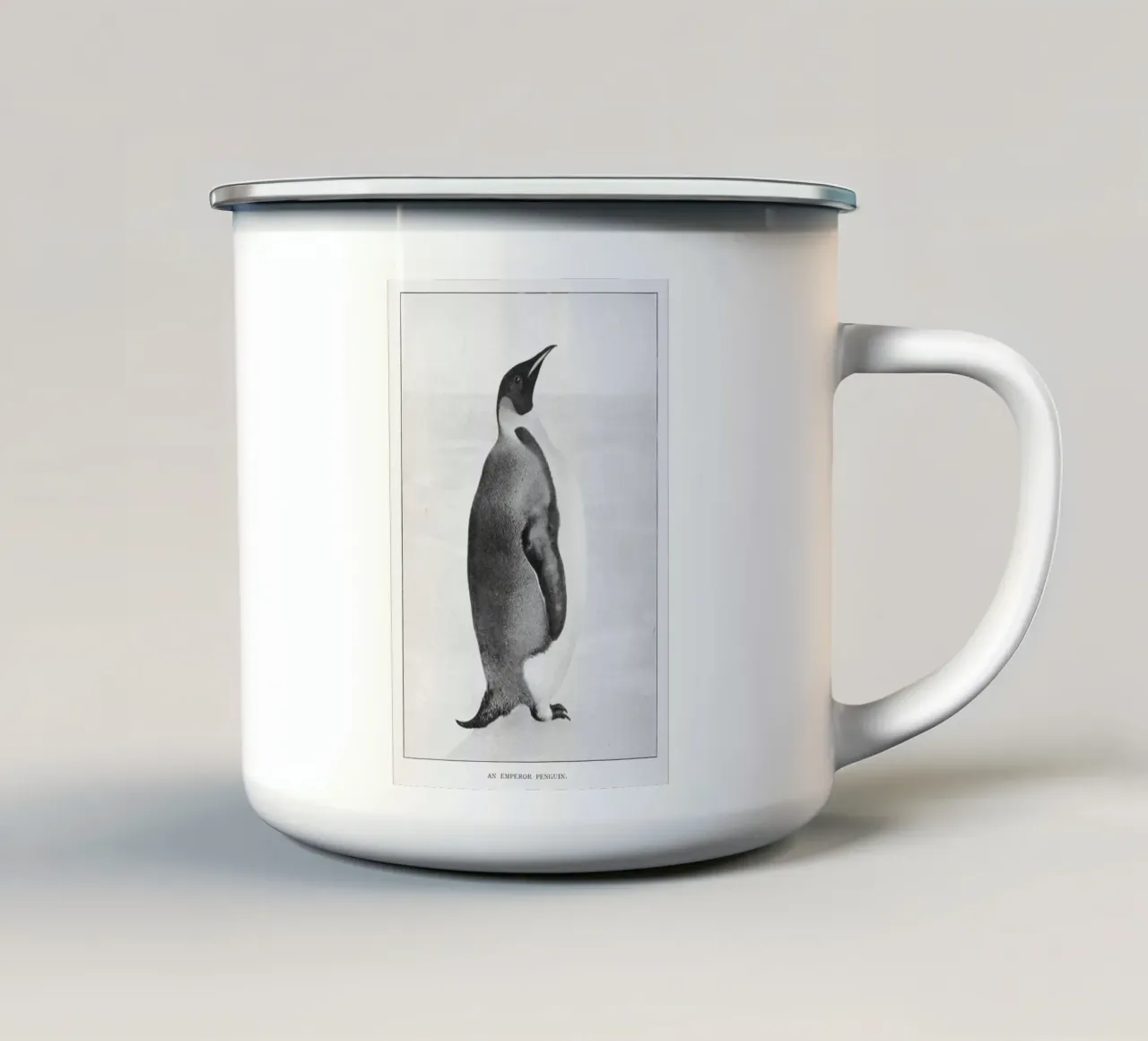 ice cold penguin tazza in smalto da vintageshop