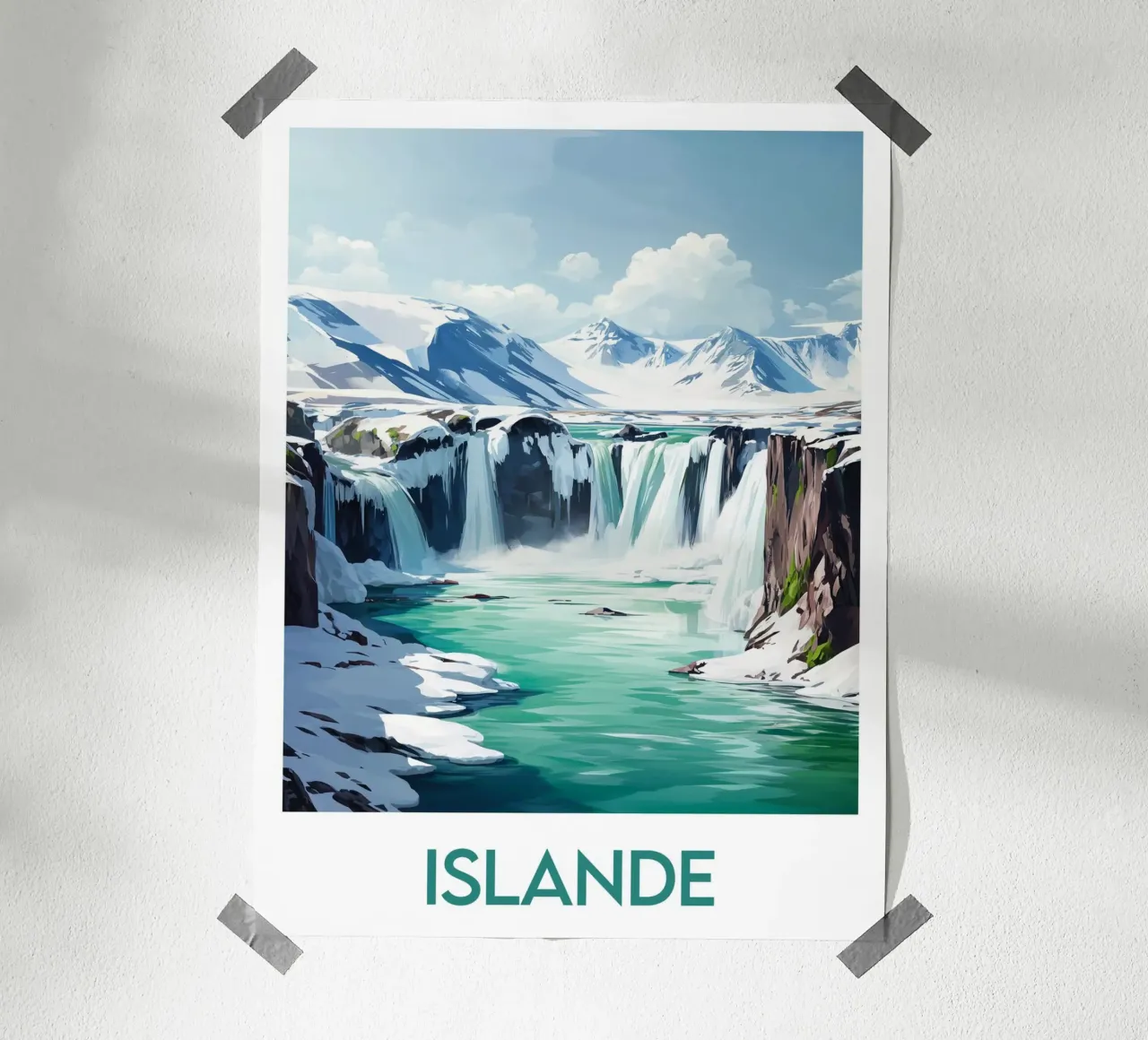 Affiche Islande poster da Frame the World