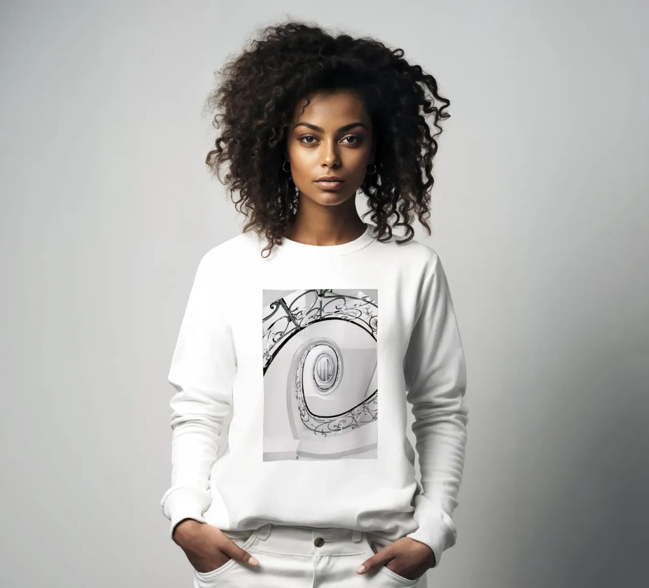 Abstract — Swirl Sweatshirt von Sebastian Hilgetag