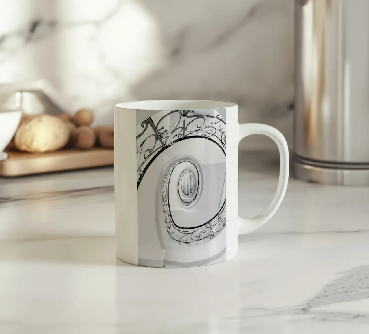 Abstract — Swirl Keramik Tasse von Sebastian Hilgetag