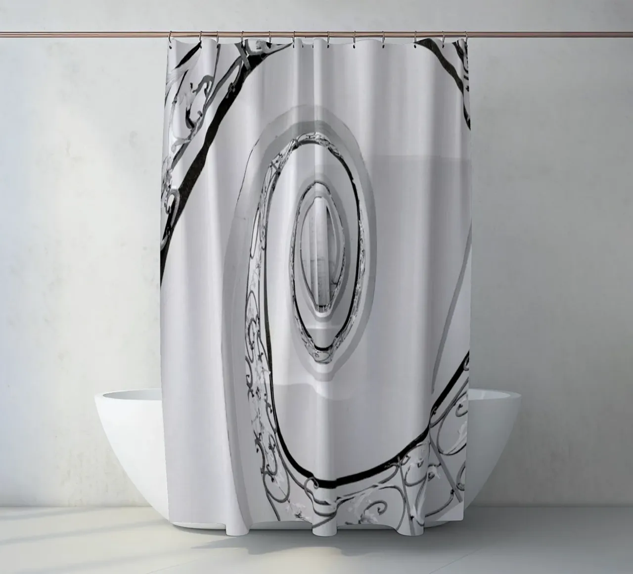 Abstract — Swirl tenda da doccia da Sebastian Hilgetag