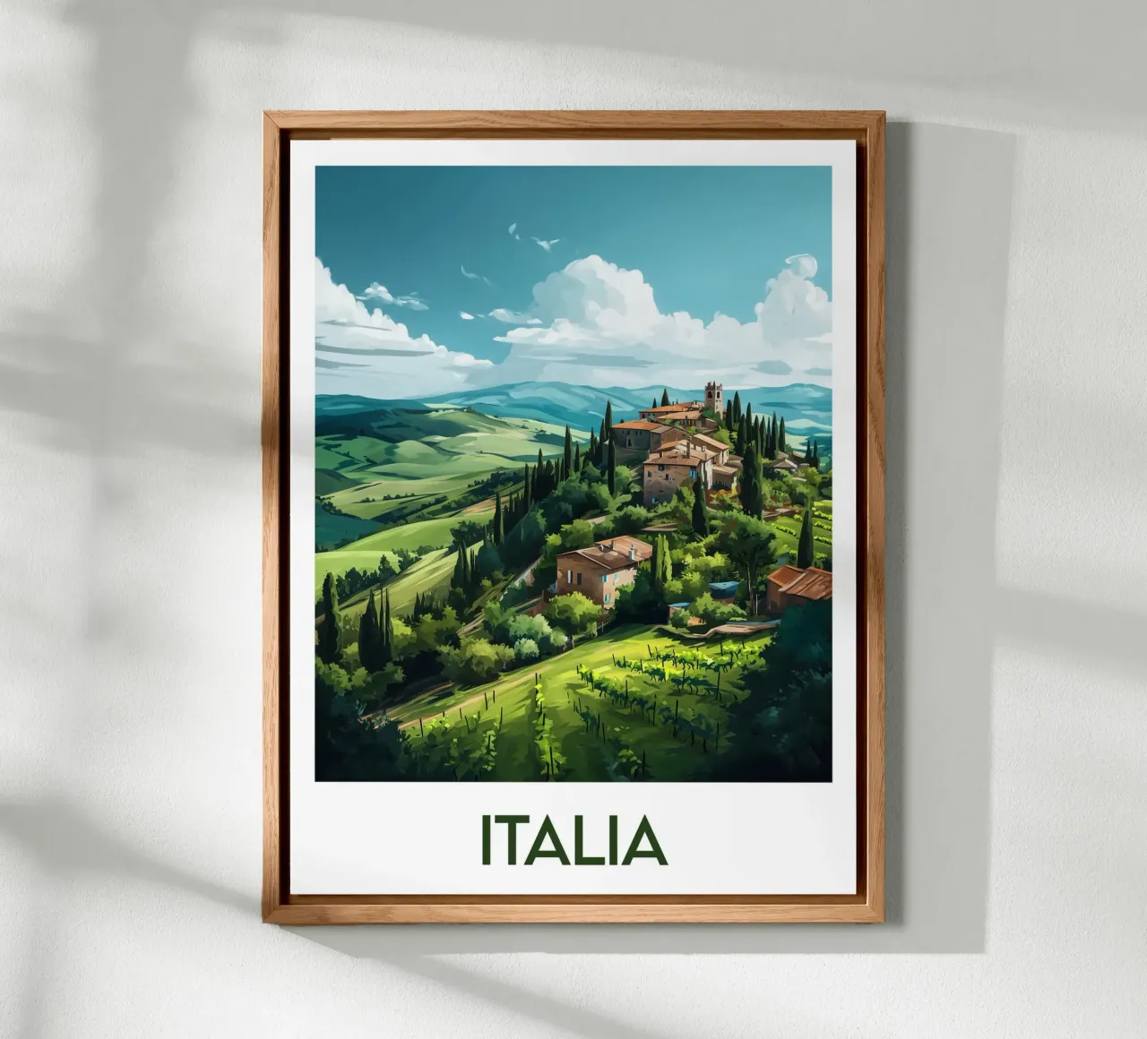 Affiche Italie alluminio dibond da Frame the World