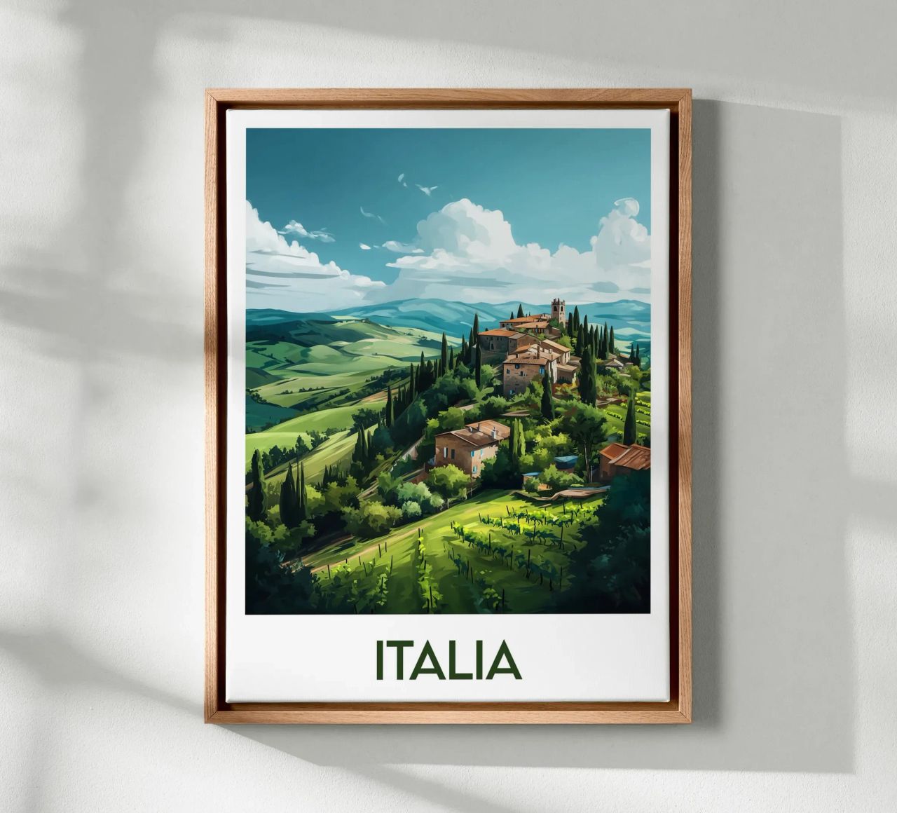 Affiche Italien Leinwand von Frame the World