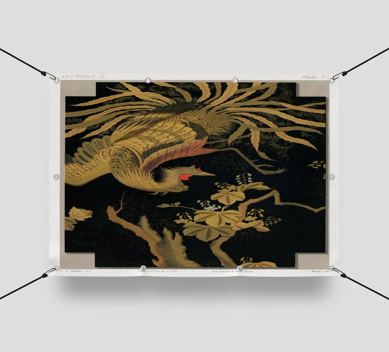 Antique Print of the Mythical telo in pvc da vintageshop