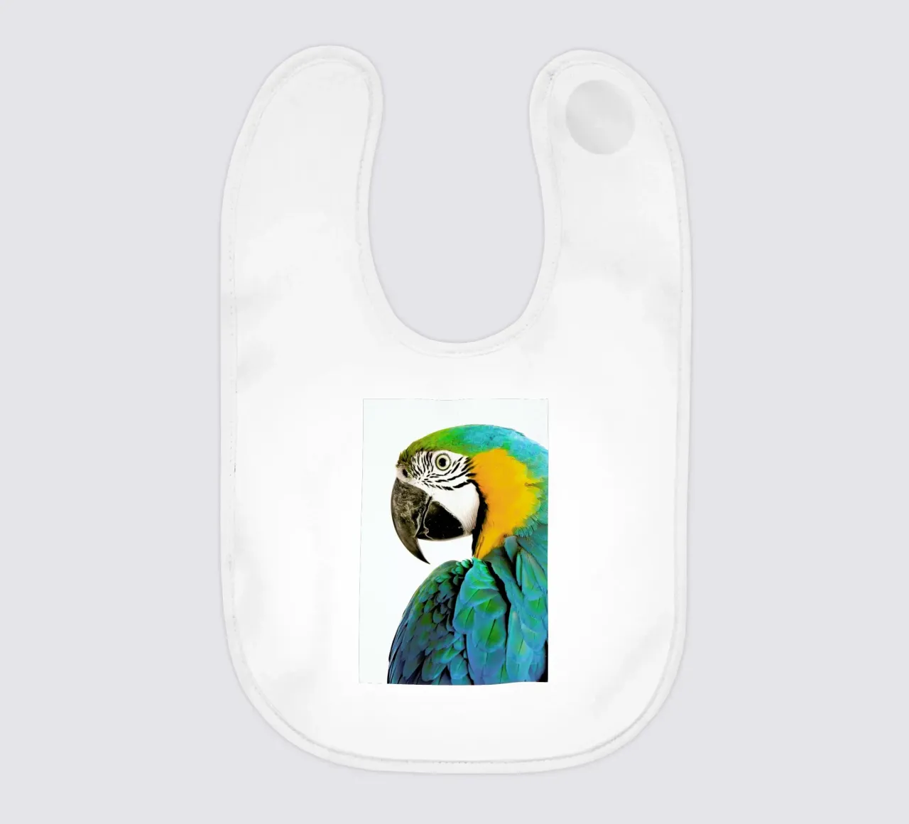 Blues and Oranges baby bib by Natural Kingdom