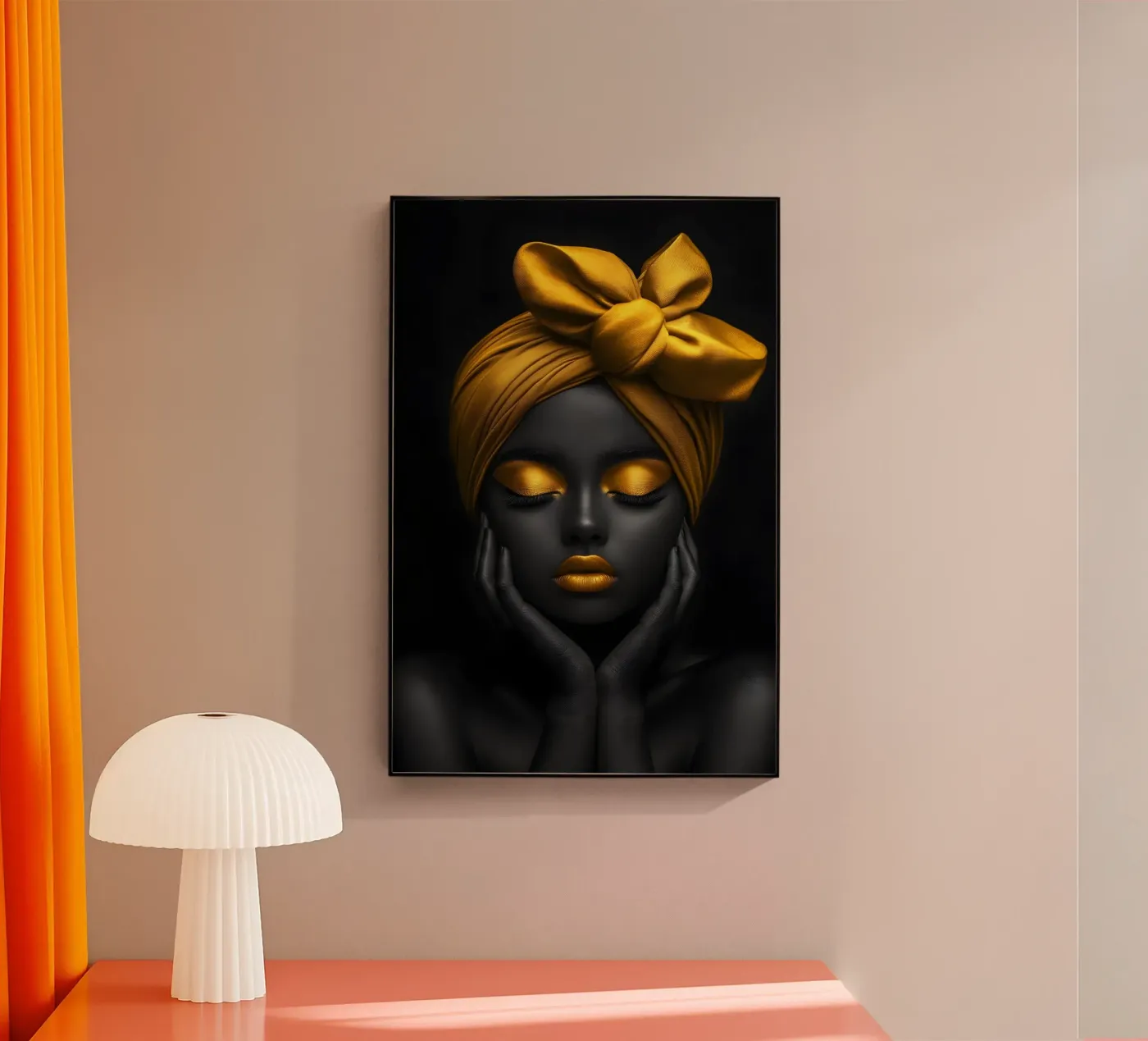 Contrasto d'oro plexiglass da M-Ulrich-Digital Art