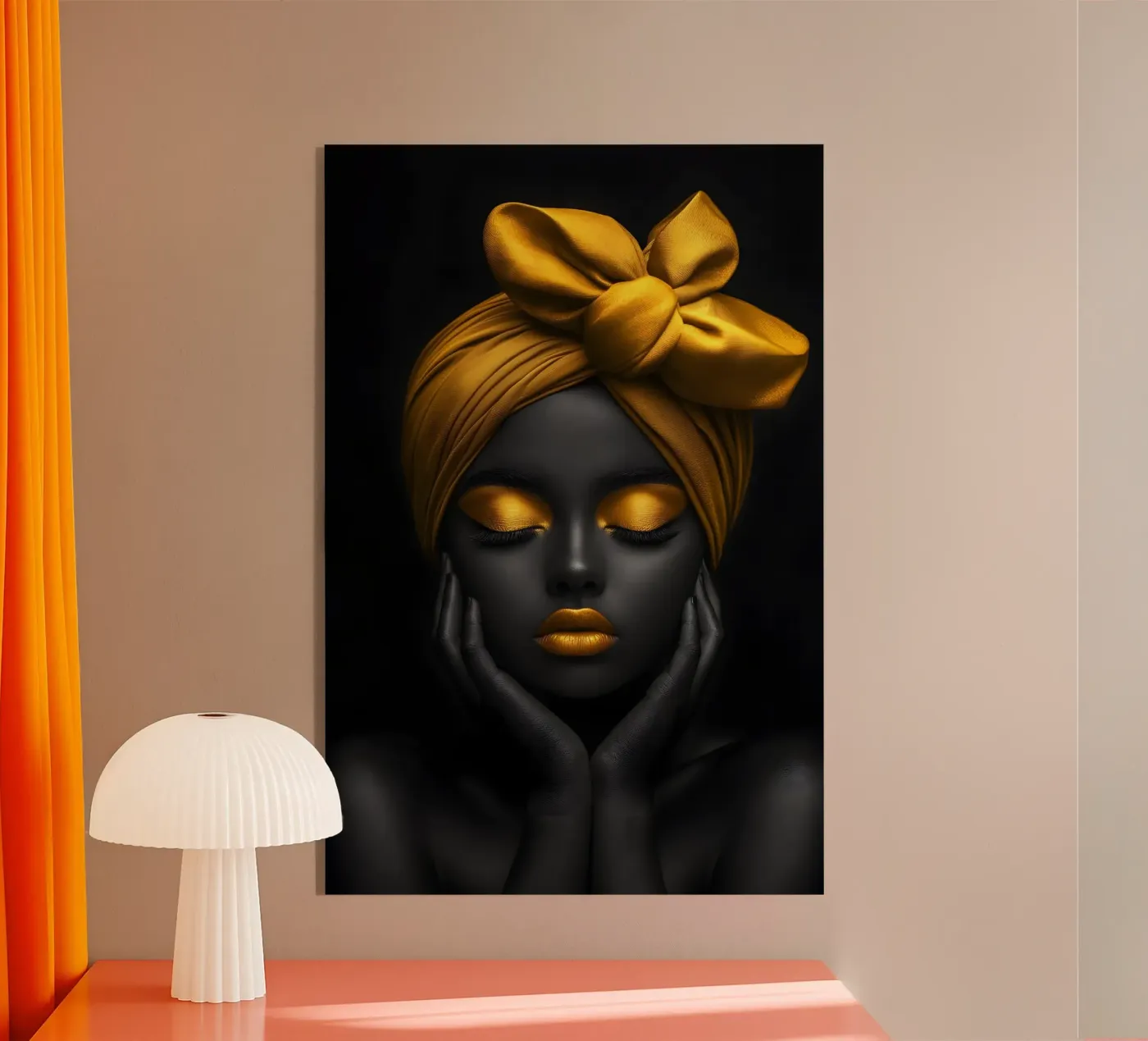 Contrasto d'oro plexiglass da M-Ulrich-Digital Art