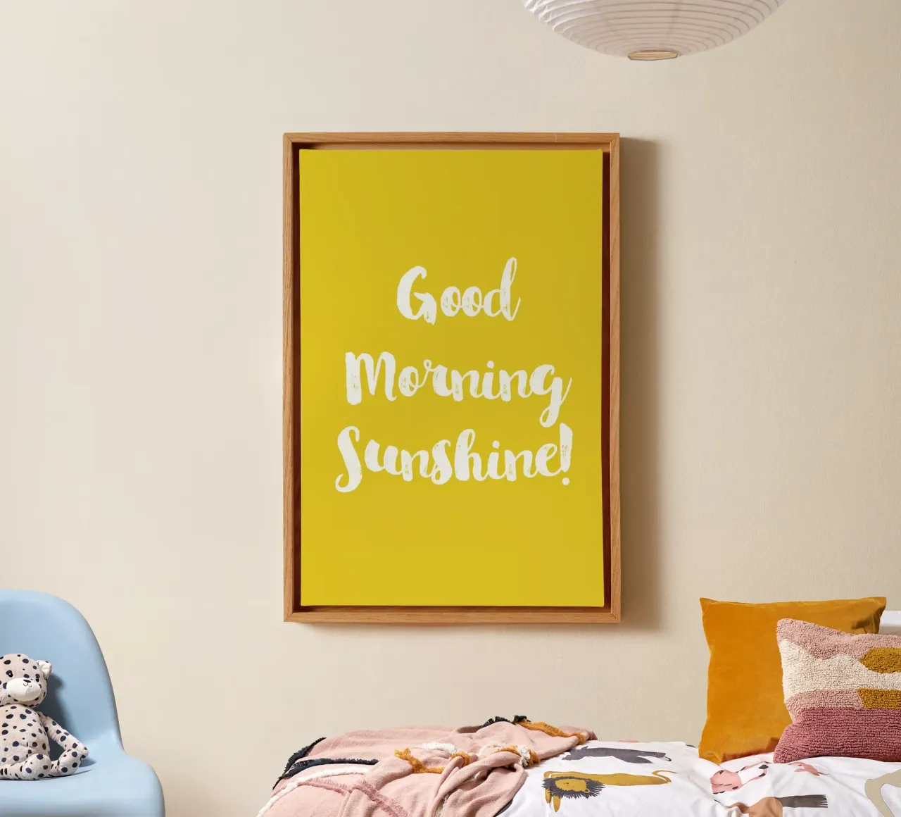 Good Morning canvas by Little Flourishes