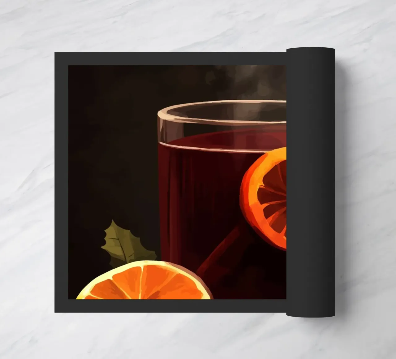Punch caldo invernale con arancia e cannella zerbino da pixelbull - medieval art and more