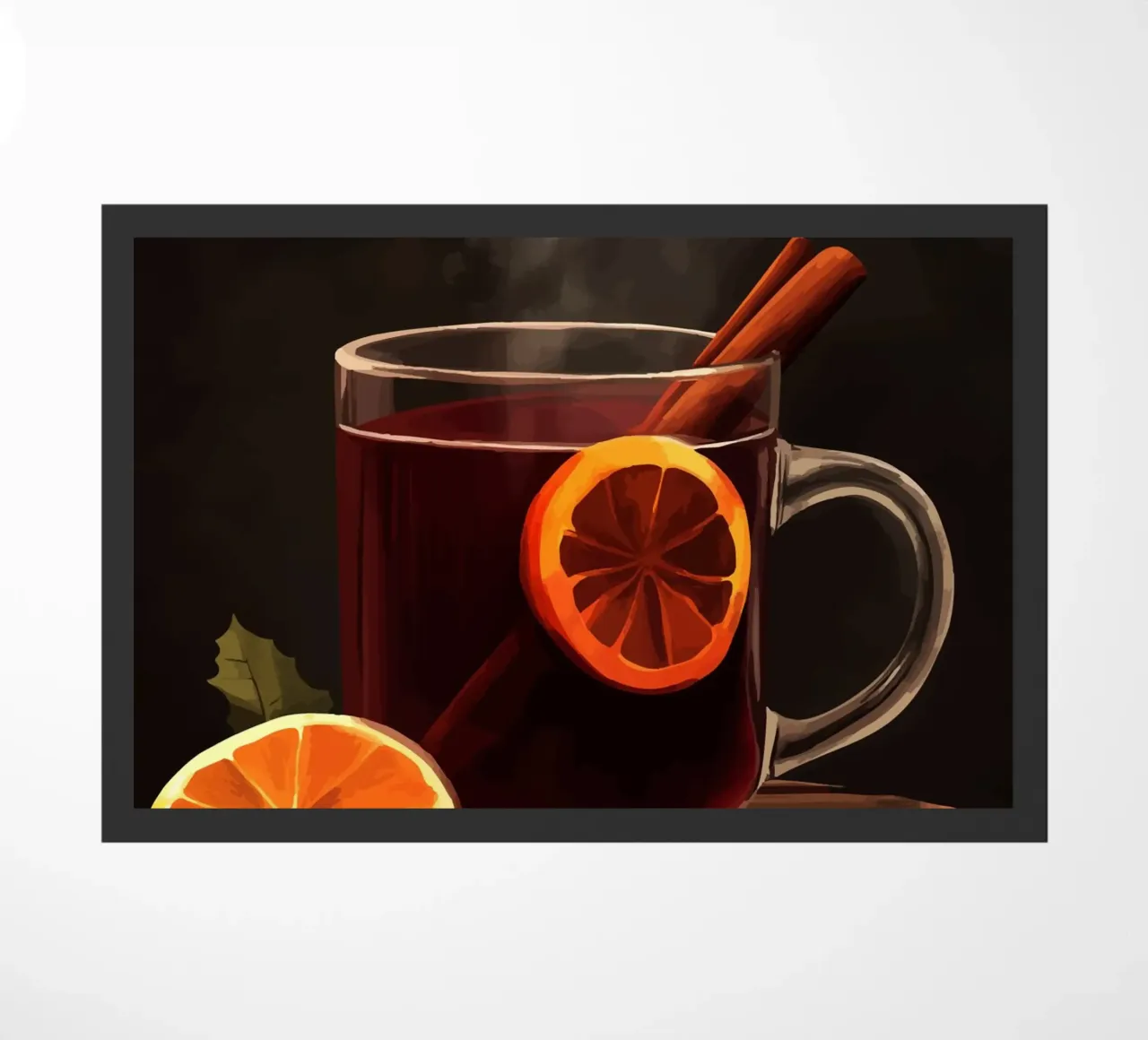Punch caldo invernale con arancia e cannella zerbino da pixelbull - medieval art and more