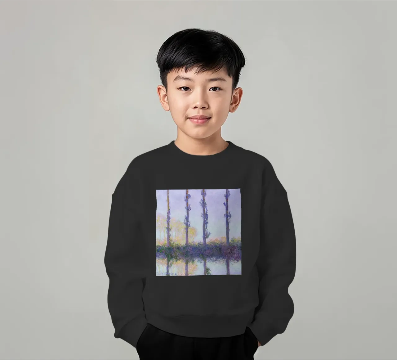 Monet - The Four Trees felpa bambino da ARTOTHEK