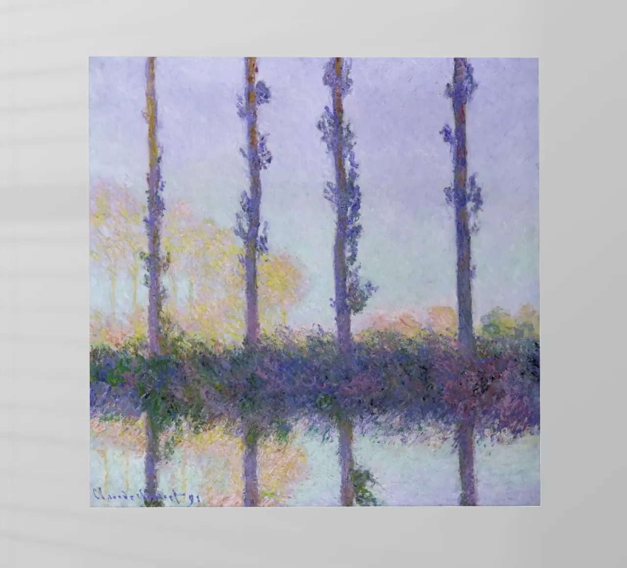 Monet - The Four Trees pellicola backlit da ARTOTHEK