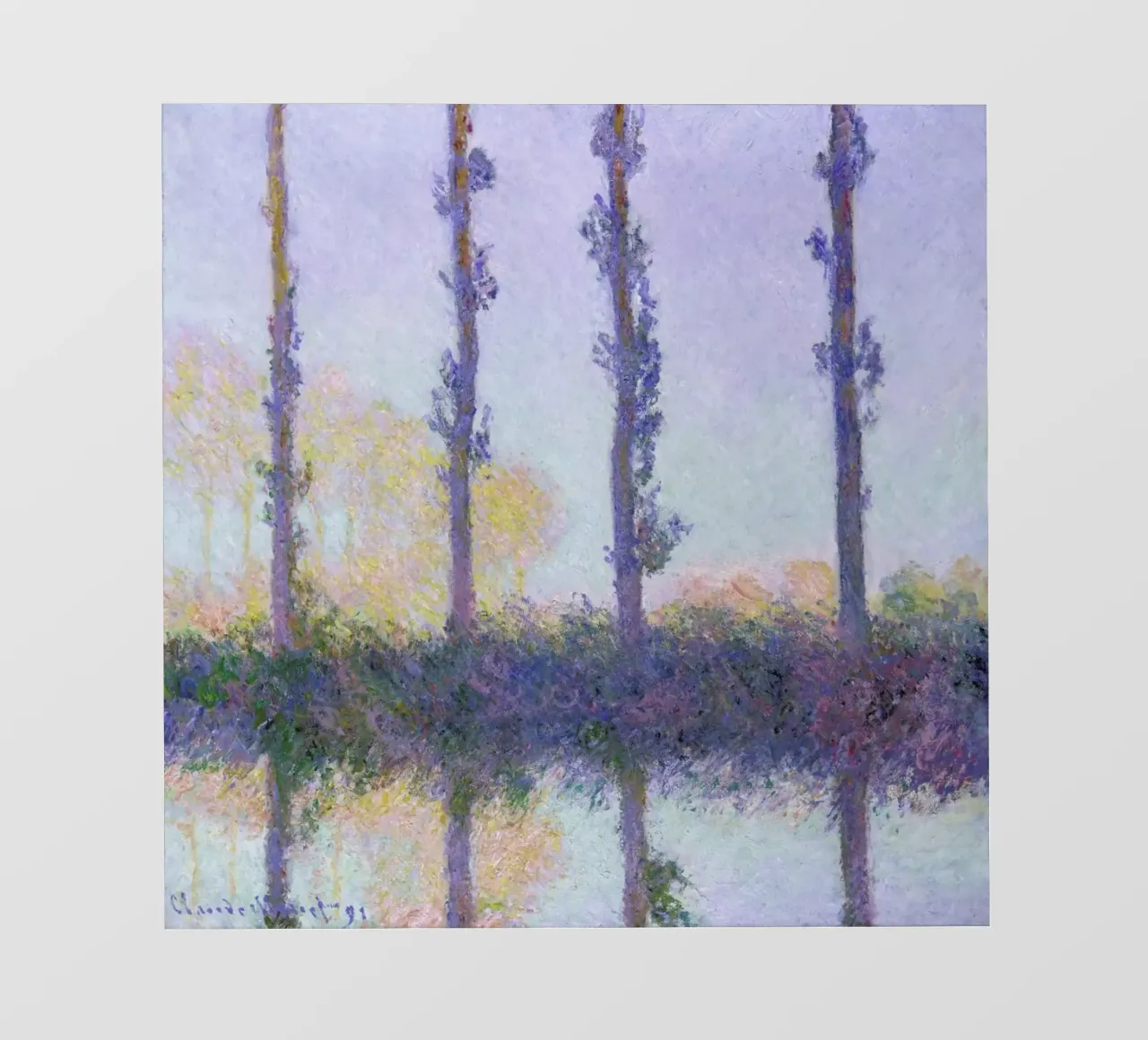 Monet - The Four Trees telo in pvc da ARTOTHEK
