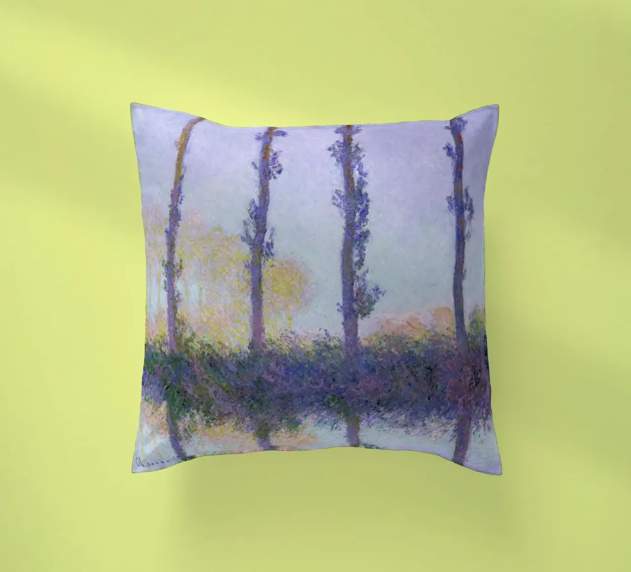 Monet - The Four Trees cuscino da ARTOTHEK