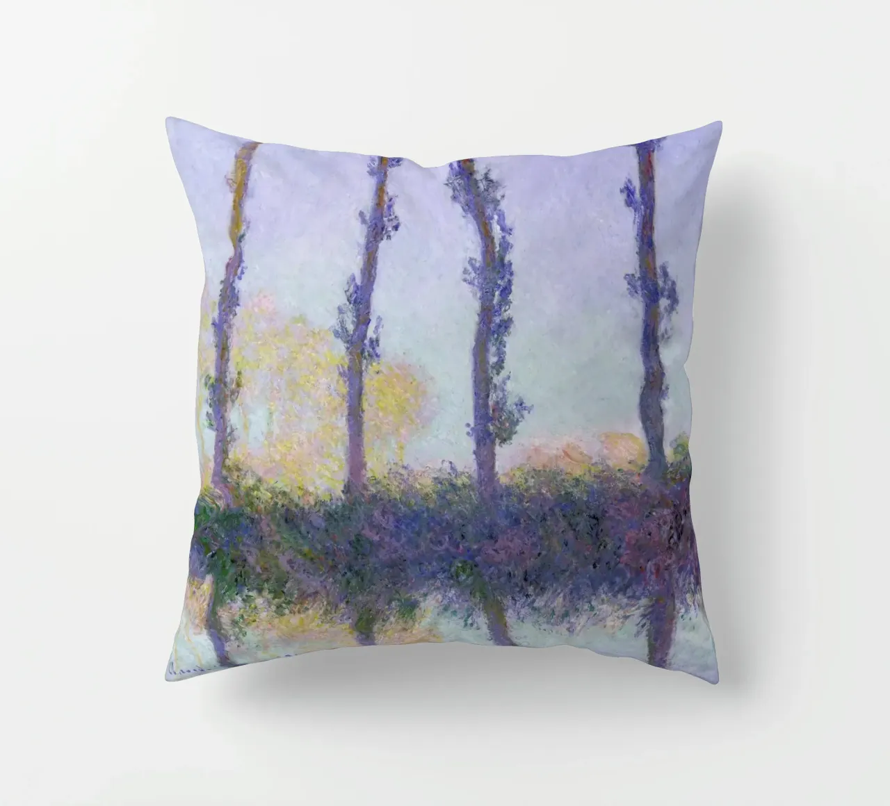 Monet - The Four Trees cuscino da ARTOTHEK