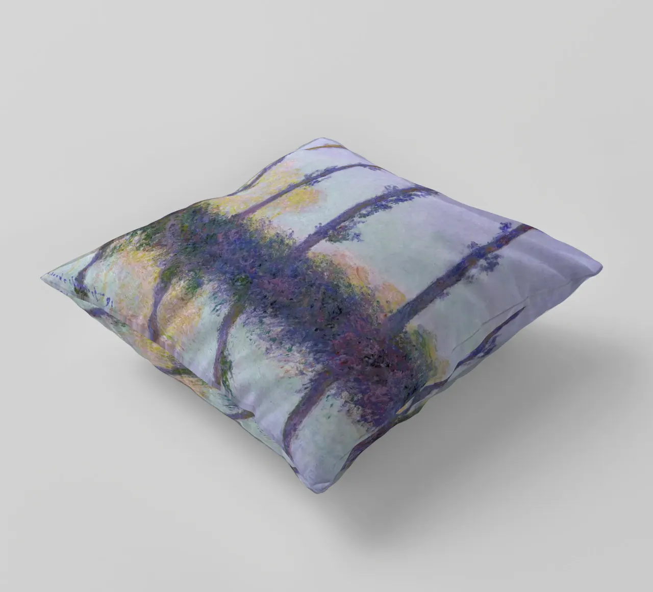 Monet - The Four Trees cuscino da ARTOTHEK