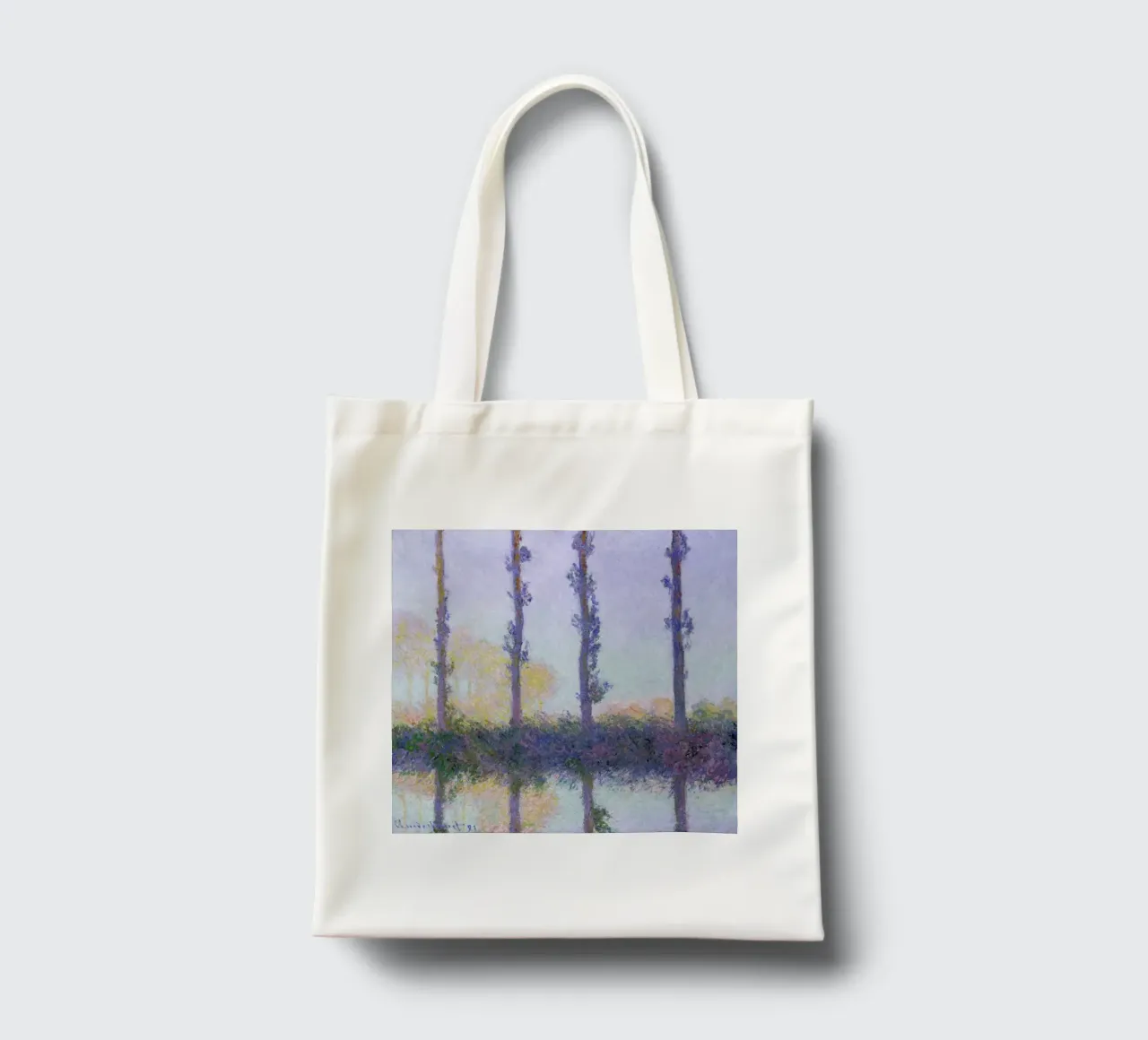 Monet - The Four Trees borsa in juta da ARTOTHEK