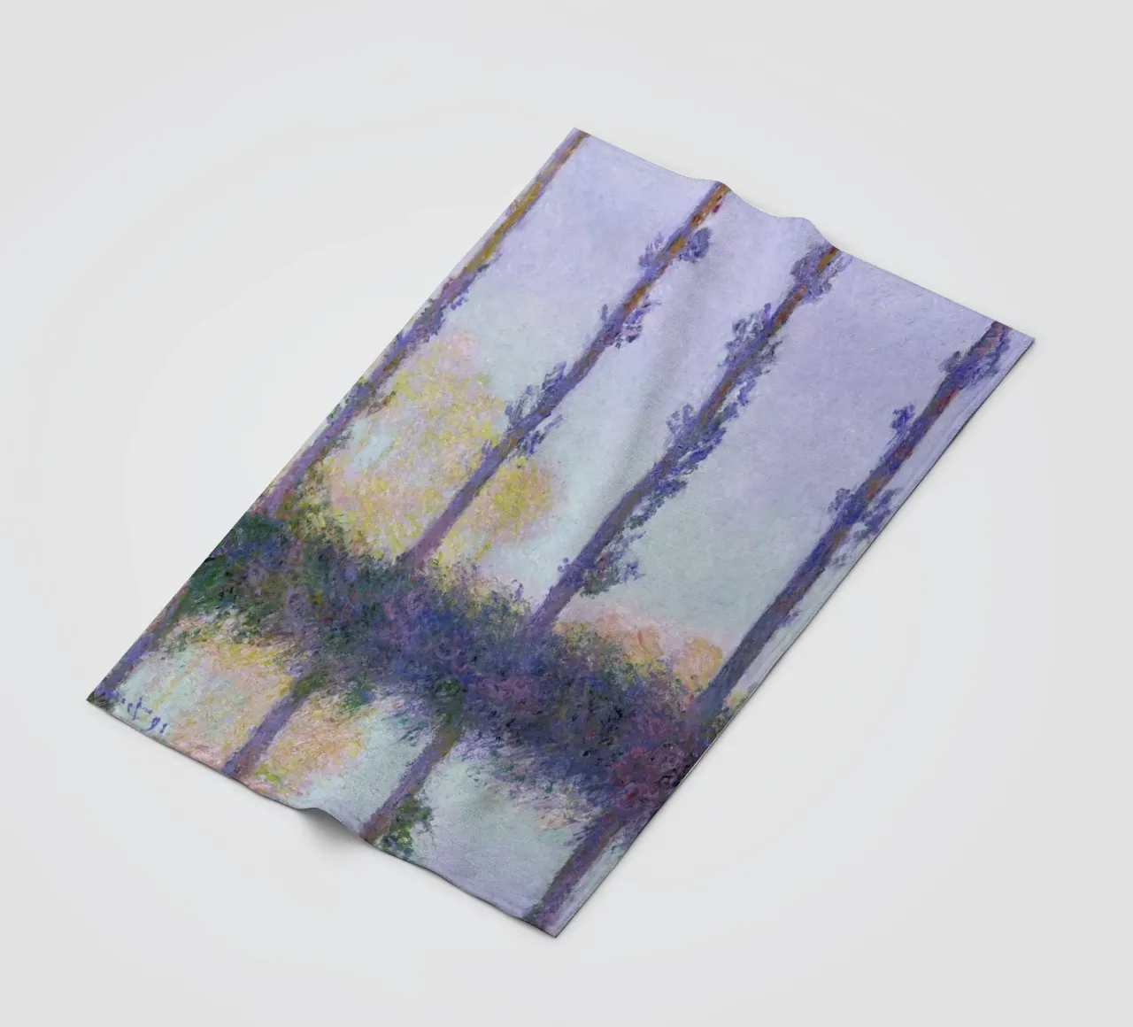 Monet - The Four Trees coperta in pile da ARTOTHEK