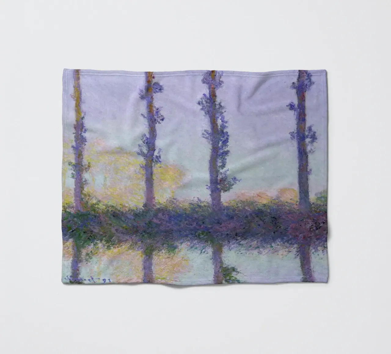 Monet - The Four Trees coperta in pile da ARTOTHEK