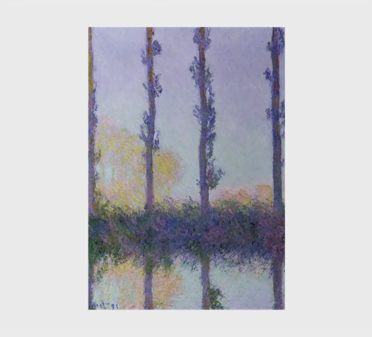 Monet - The Four Trees diario da ARTOTHEK
