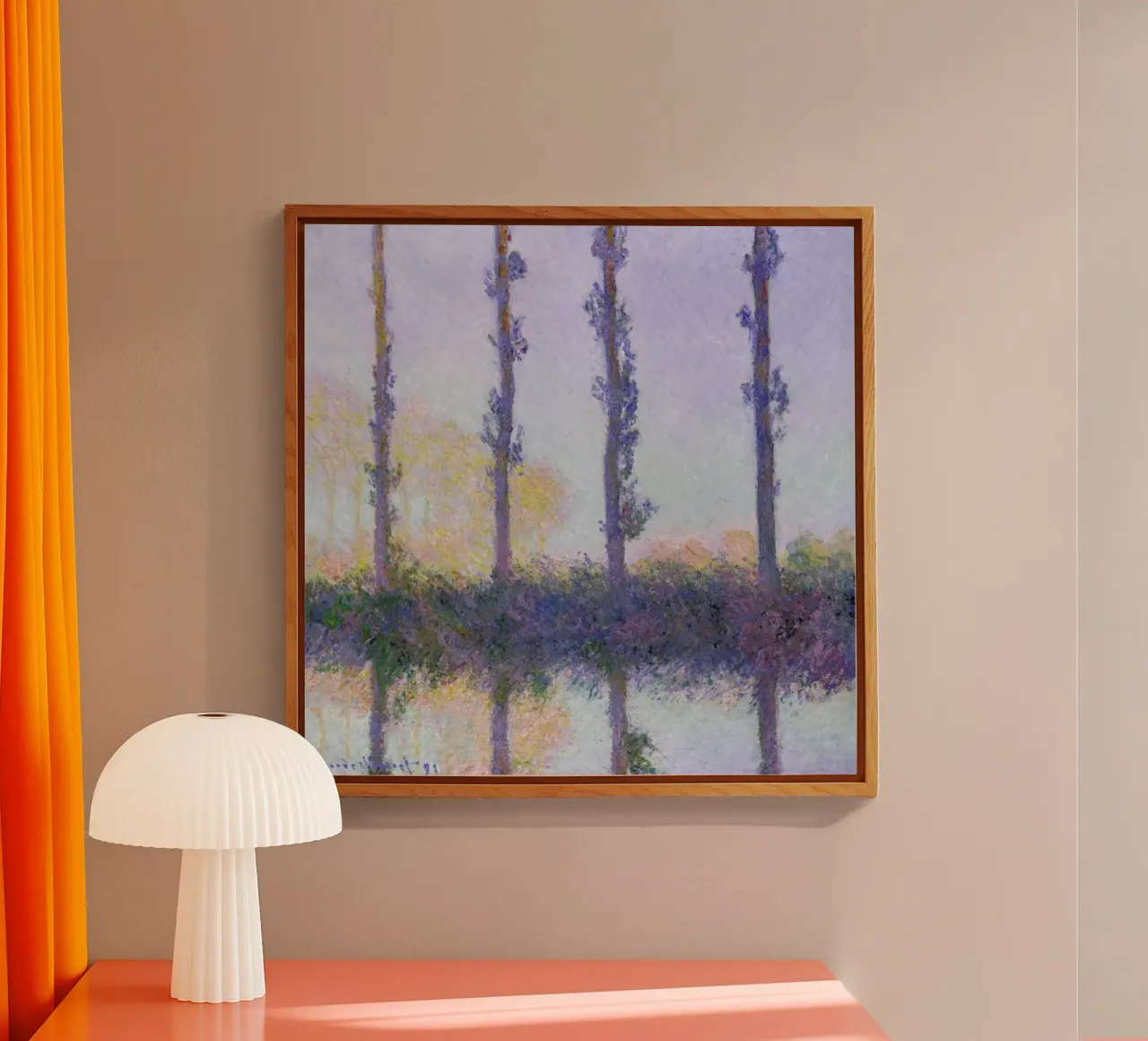 Monet - The Four Trees plexiglass da ARTOTHEK