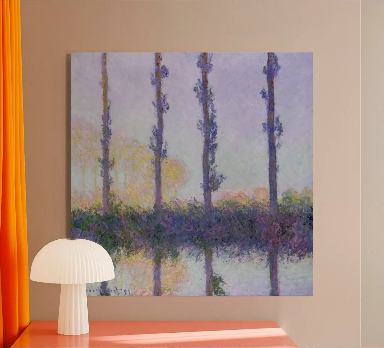 Monet - The Four Trees plexiglass da ARTOTHEK