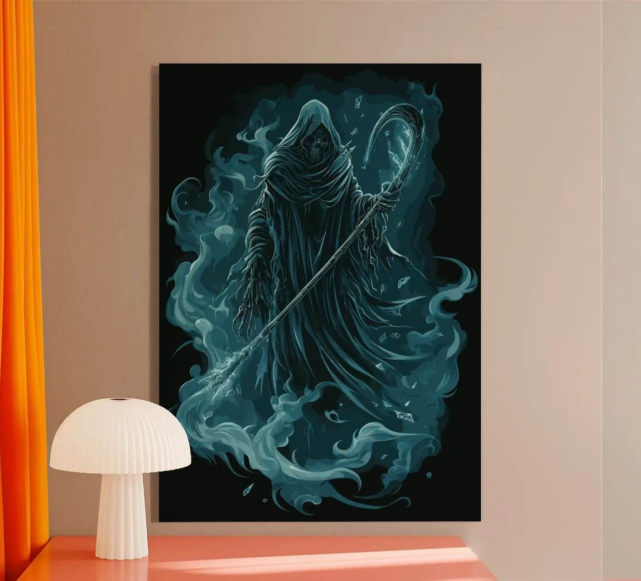 Mietitore con lama di ghiaccio incandescente plexiglass da pixelbull - medieval art and more