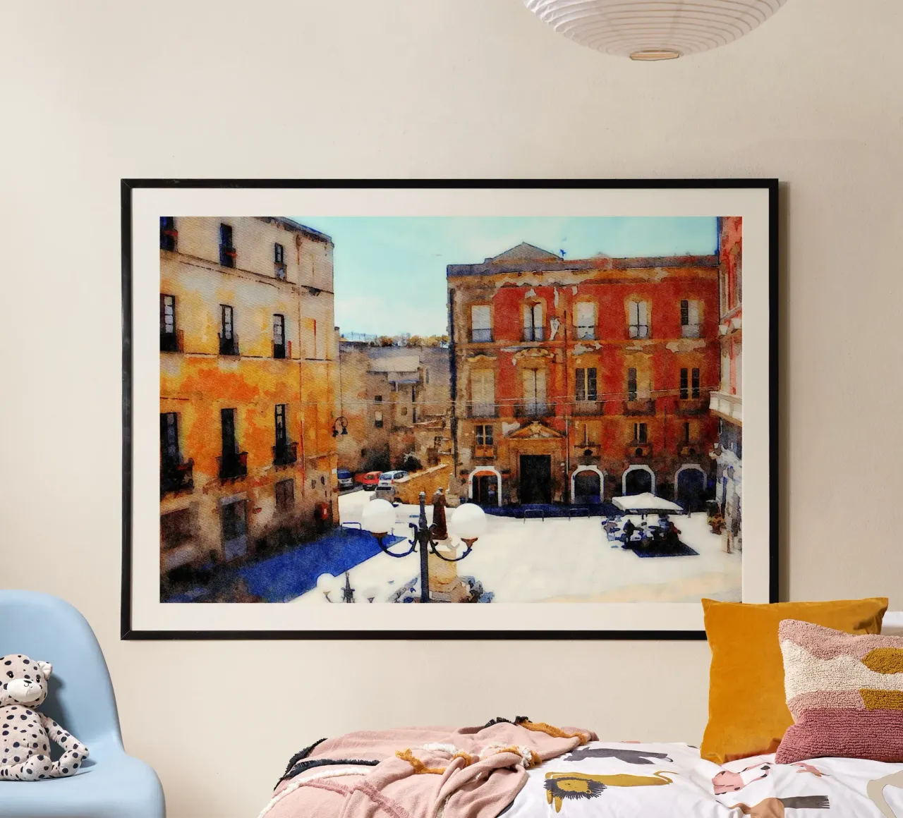 Cagliari poster con telaio in plastica da Massimo Frascogna