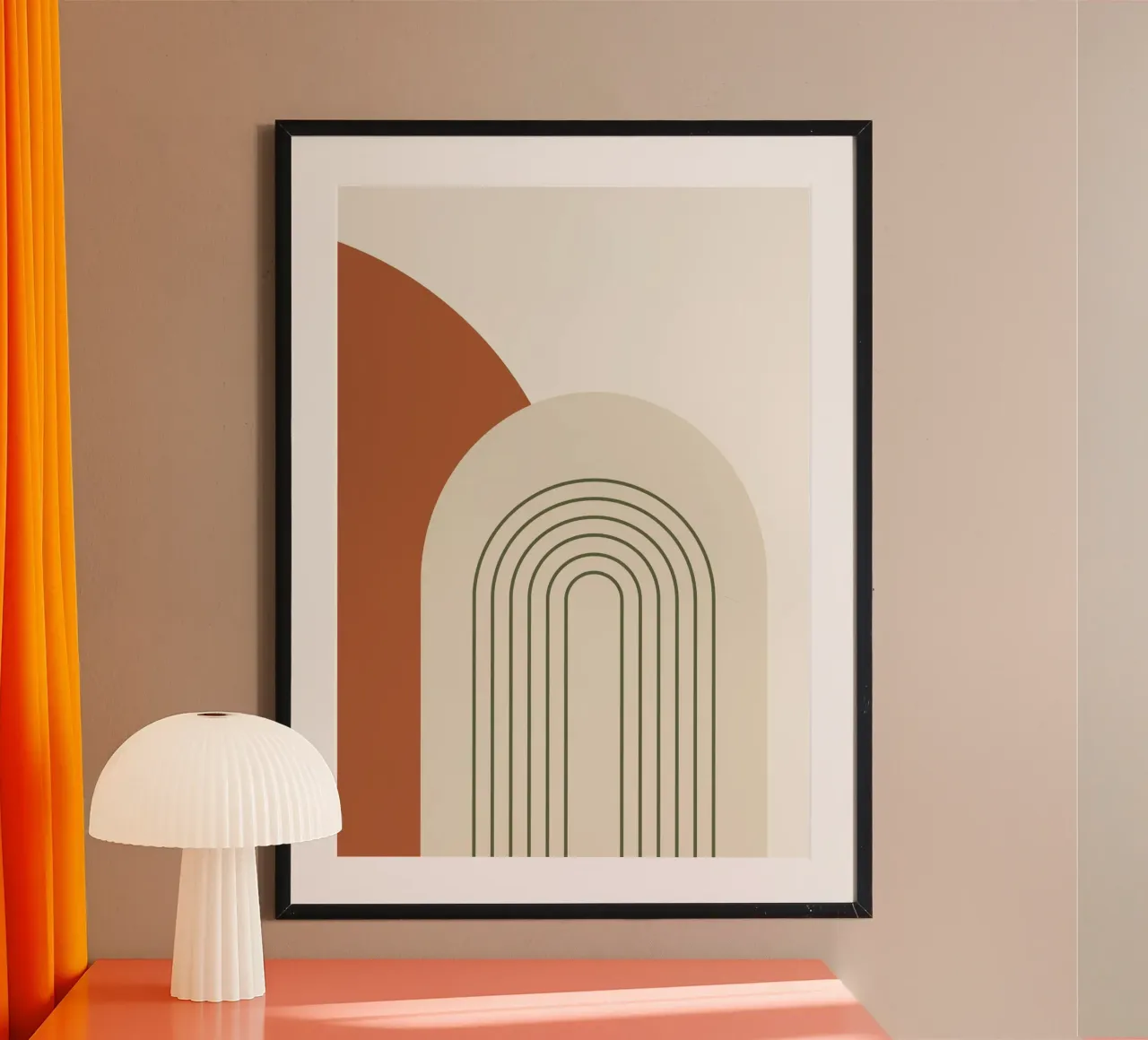 Arche Intemporelle poster con telaio in alluminio da Épure design