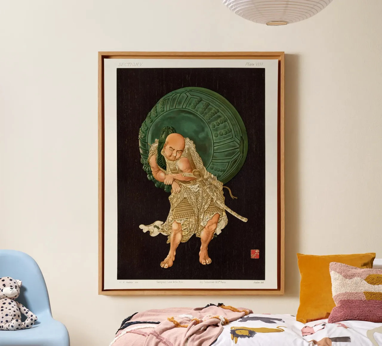 Japanese man carrying ball canvas by vintageshop