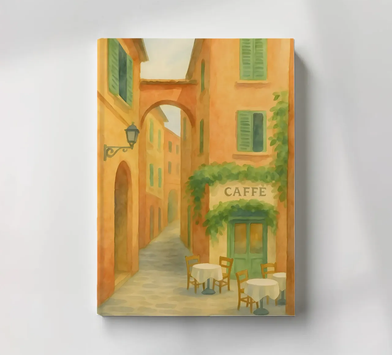 Caffè in Modena – Morgens in der Altstadt notebook by Grande Bellezza