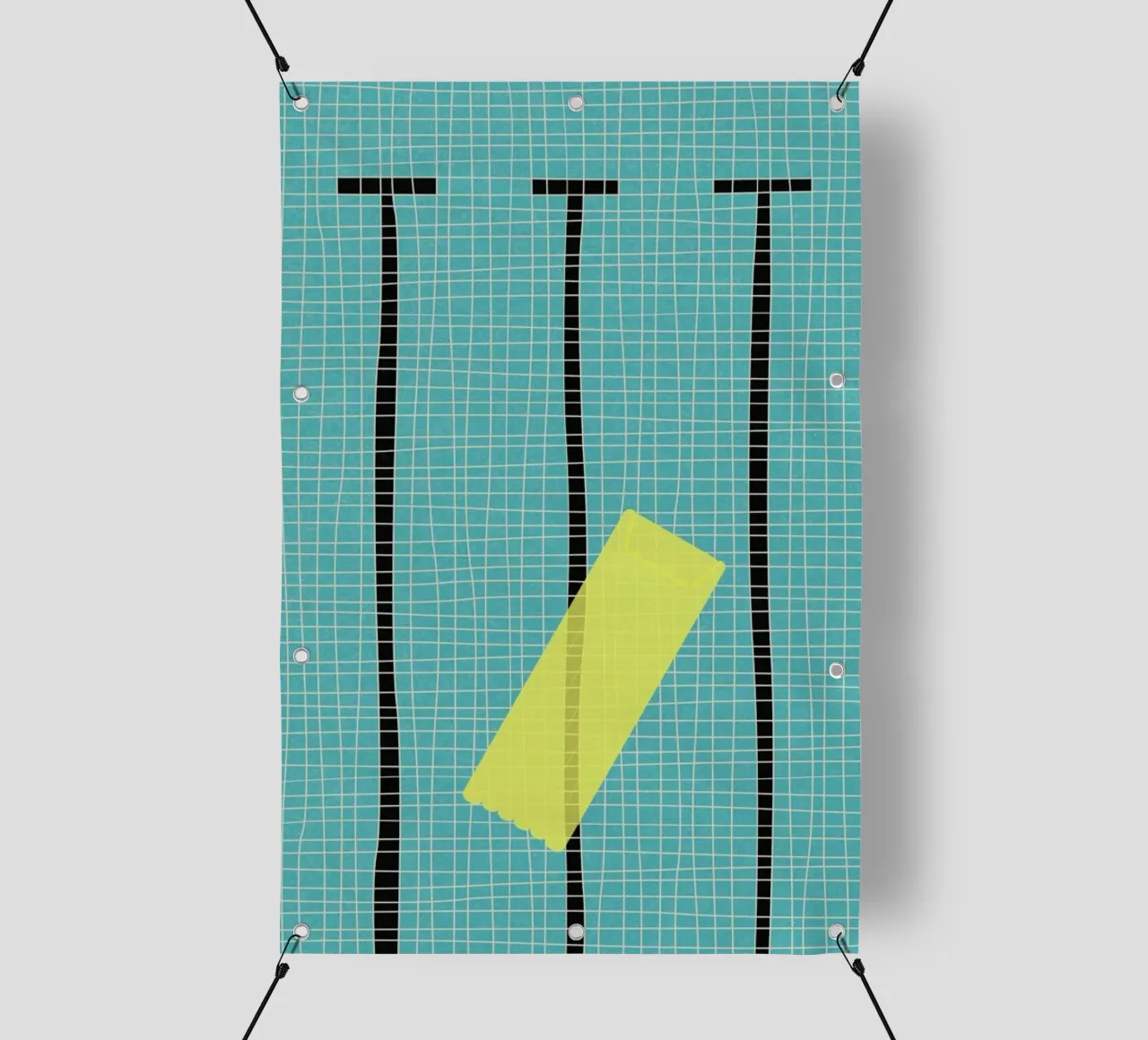 Floating In The Pool telo in pvc da Rosi Feist